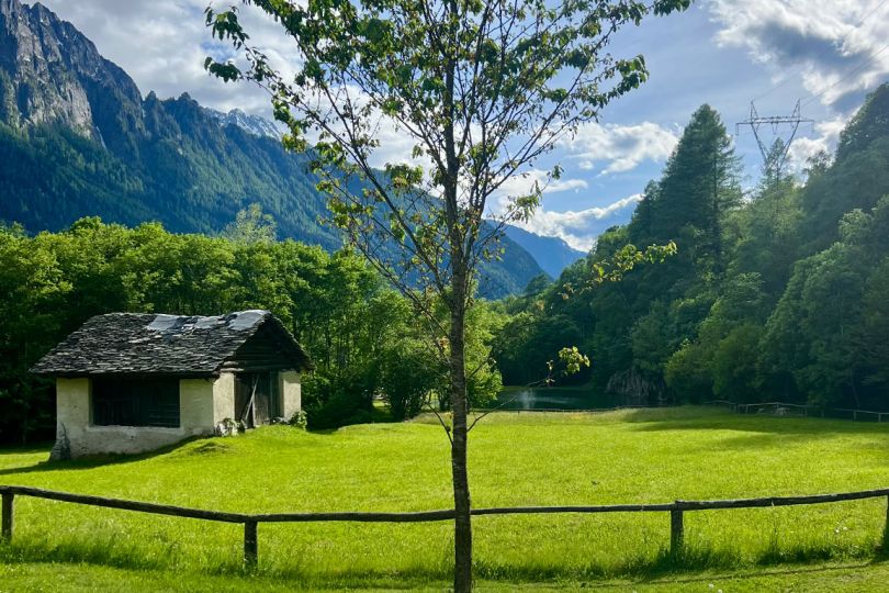 Pedana in legno per tende